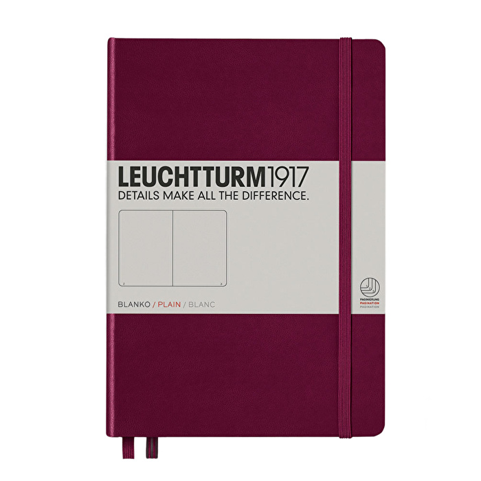 LEUCHTTURM Not Defteri Tablet Boy (B5), Yumuşak Kapak, Noktalı, Liman Kırmızısı Defter